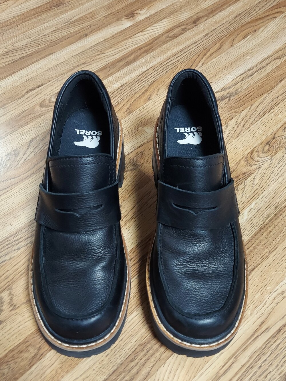 Sorel Joan Now City Loafer Black Size 7